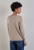 Strickpullover warm taupe mel.