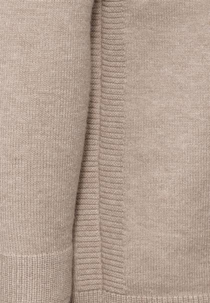 Strickpullover warm taupe mel.