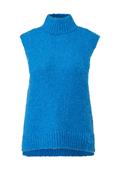 Strickpullunder aus Alpakamix blau