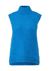 Strickpullunder aus Alpakamix blau