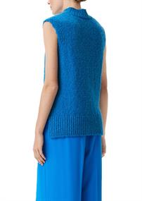 Strickpullunder aus Alpakamix blau