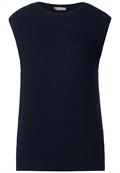 Strickpullunder in Unifarbe deep blue