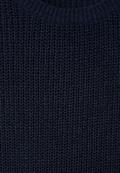 Strickpullunder in Unifarbe deep blue