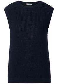 Strickpullunder in Unifarbe deep blue