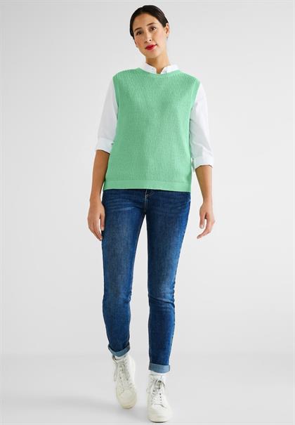 Strickpullunder in Unifarbe light brisk green