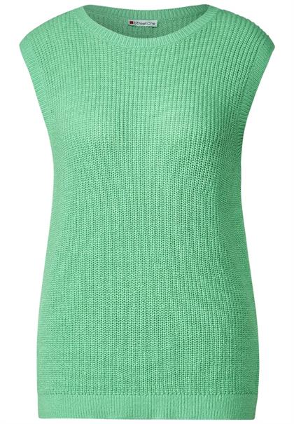 Strickpullunder in Unifarbe light brisk green