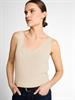 Stricktop mit V-Ausschnitt dove white