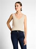 Stricktop mit V-Ausschnitt dove white