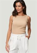 Stricktop mit Wellenkanten ginger root