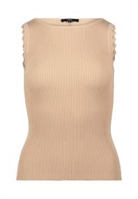 Stricktop mit Wellenkanten ginger root