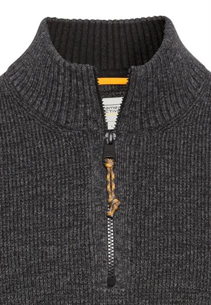 Stricktroyer aus Baumwollmix asphalt