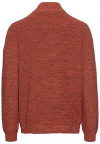 Stricktroyer aus Baumwollmix brick red