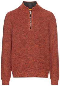 Stricktroyer aus Baumwollmix brick red