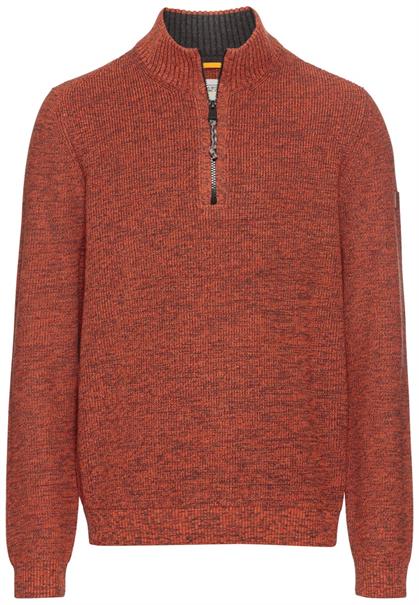 Stricktroyer aus Baumwollmix brick red