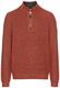 Stricktroyer aus Baumwollmix brick red