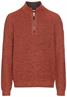Stricktroyer aus Baumwollmix brick red
