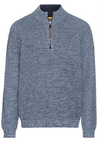 Stricktroyer aus Baumwollmix denim blue