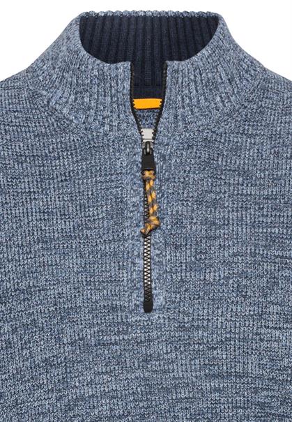 Stricktroyer aus Baumwollmix denim blue