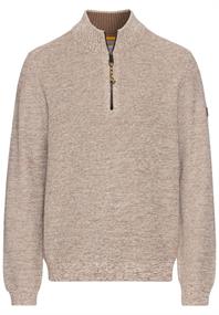 Stricktroyer aus Baumwollmix sand