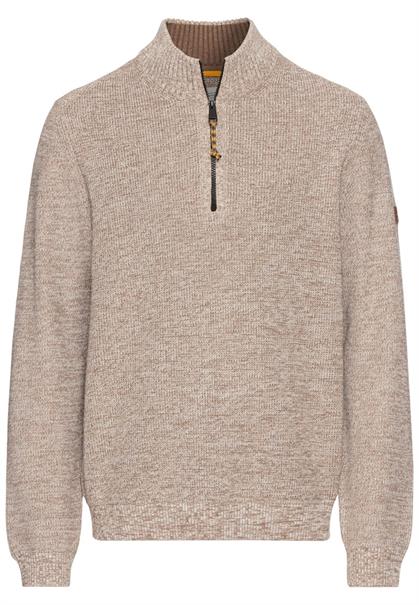 Stricktroyer aus Baumwollmix sand
