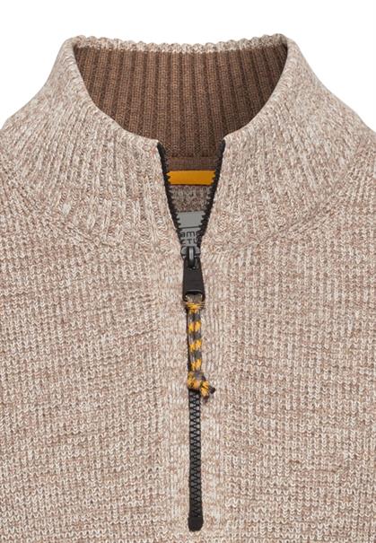 Stricktroyer aus Baumwollmix sand