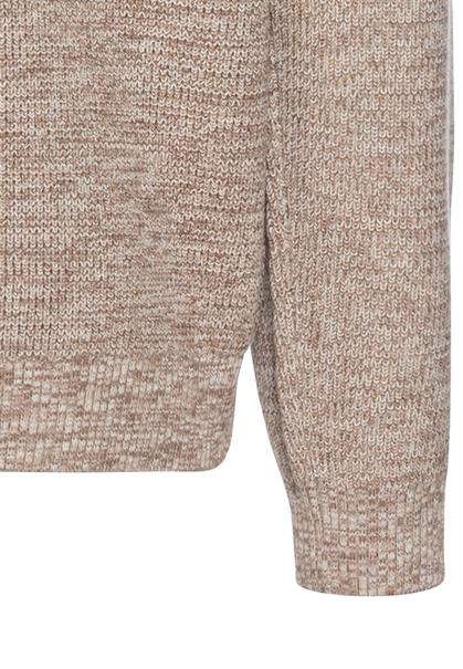 Stricktroyer aus Baumwollmix sand