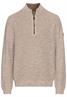Stricktroyer aus Baumwollmix sand