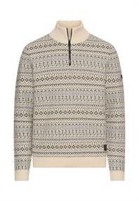 Stricktroyer aus reiner Wolle oatmeal