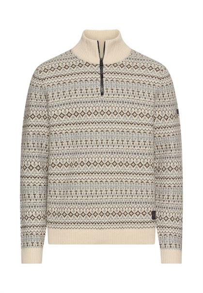 Stricktroyer aus reiner Wolle oatmeal