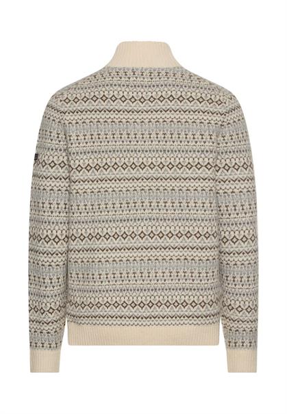 Stricktroyer aus reiner Wolle oatmeal