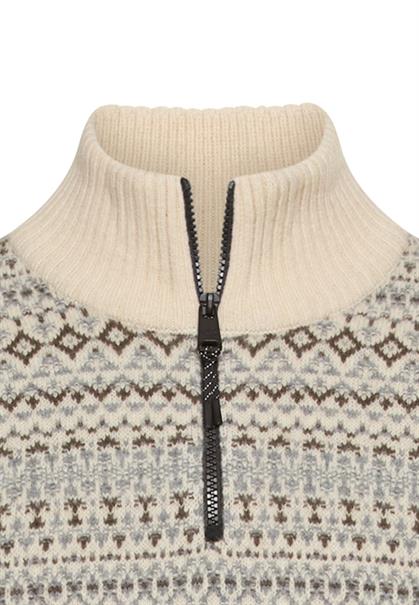 Stricktroyer aus reiner Wolle oatmeal