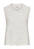 Strickweste mit Knopfleiste light grey melange
