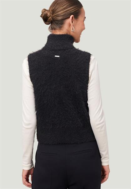 Strickweste mit Reißverschluss black beauty