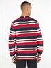 STRIPE CREW NECK SWEATER blue multi
