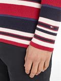 STRIPE CREW NECK SWEATER blue multi