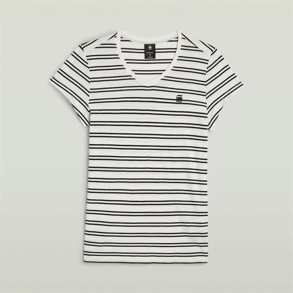 Stripe eyben slim v t 2.0 wmn milk-dk black double stripe