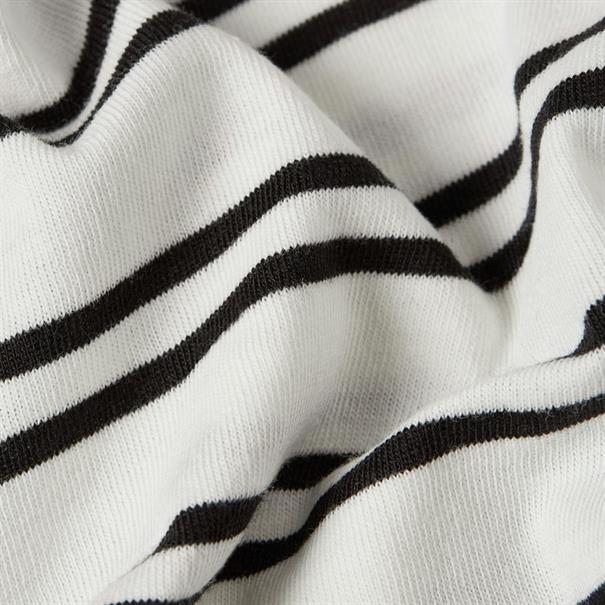 Stripe eyben slim v t 2.0 wmn milk-dk black double stripe