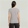 Stripe eyben slim v t 2.0 wmn milk-maroon double stripe