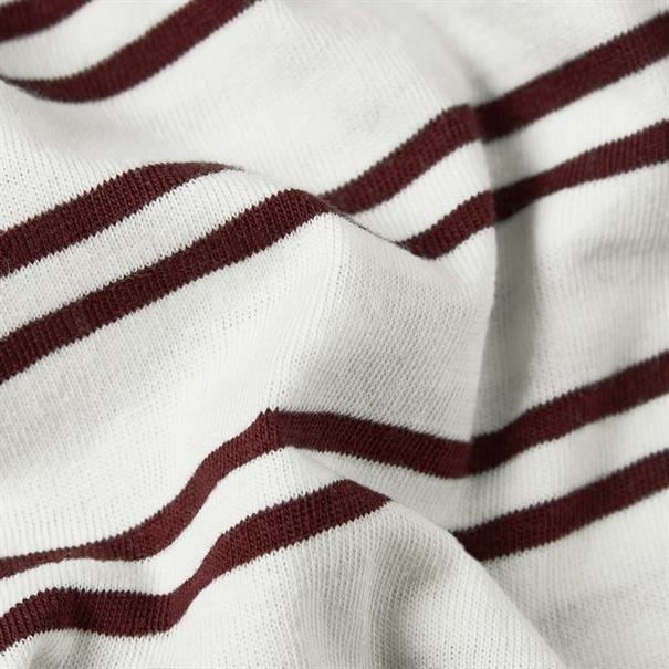 Stripe eyben slim v t 2.0 wmn milk-maroon double stripe