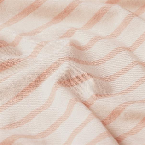 Striped knot r t wmn lt chalk-liquid pink stripe