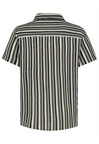 stripes: black-ivory white