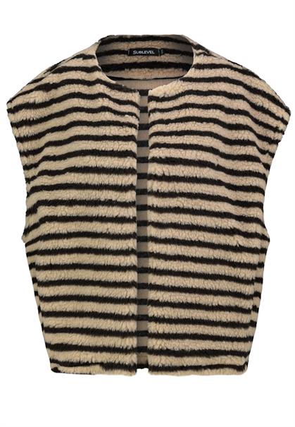 stripes: chocolate brown-light beige