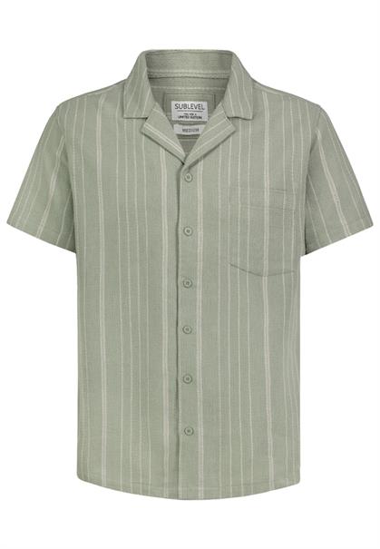 stripes: faded green-light sand