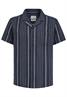 stripes: nautical blue-light sand