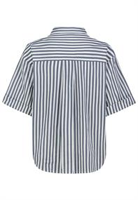 stripes: nautical blue-white