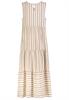 stripes: nude beige-lentil brown