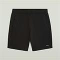 Structured jersey short dk black