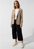 Struktur Blazer mit Taschen bleached sand melange