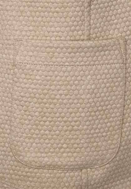 Struktur Blazer mit Taschen bleached sand melange