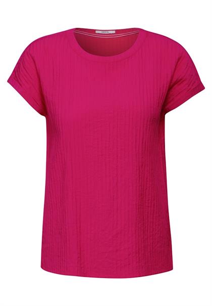 Struktur Blusenshirt pink sorbet